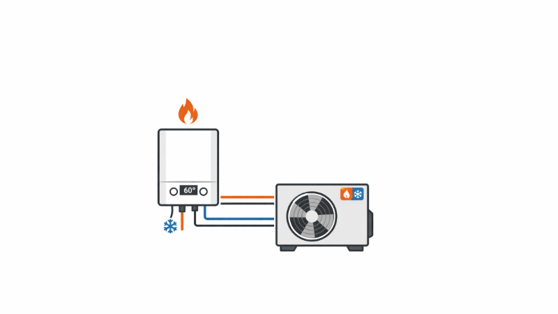 POMPE DI CALORE - Sistemi ibridi Factory Made, Bivalenti e Add On